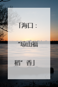 海口：“琼山福稻”香