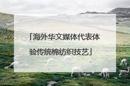 海外华文媒体代表体验传统棉纺织技艺