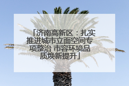 济南高新区：扎实推进城市立面空间专项整治 市容环境品质焕新提升