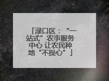 渌口区：“一站式”农事服务中心 让农民种地“不操心”