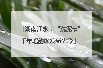 湖南江永：“洗泥节”千年瑶韵焕发新光彩