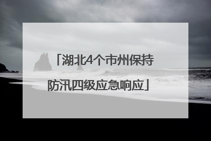 湖北4个市州保持防汛四级应急响应