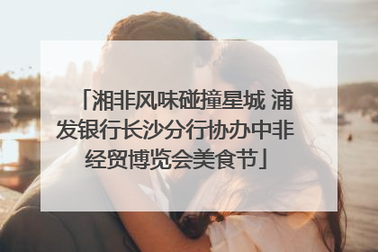 湘非风味碰撞星城 浦发银行长沙分行协办中非经贸博览会美食节