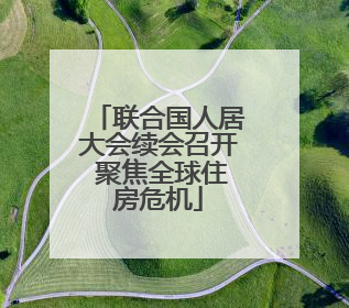 联合国人居大会续会召开 聚焦全球住房危机