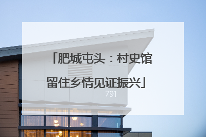 肥城屯头：村史馆留住乡情见证振兴