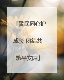 警民同心护成长 团结共筑平安园