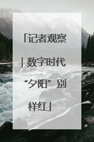 记者观察｜数字时代“夕阳”别样红