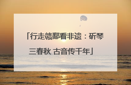 行走赣鄱看非遗：斫琴三春秋 古音传千年