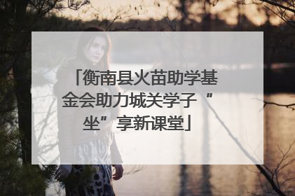 衡南县火苗助学基金会助力城关学子“坐”享新课堂