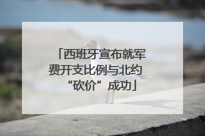 西班牙宣布就军费开支比例与北约“砍价”成功