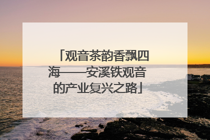 观音茶韵香飘四海——安溪铁观音的产业复兴之路