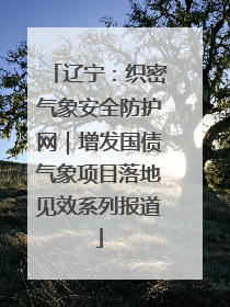辽宁：织密气象安全防护网｜增发国债气象项目落地见效系列报道
