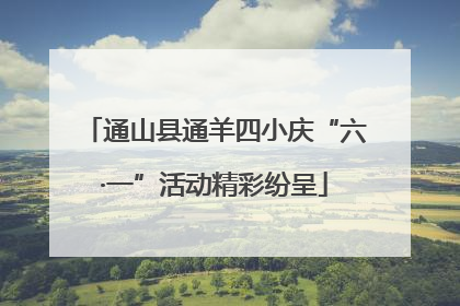 通山县通羊四小庆“六·一”活动精彩纷呈
