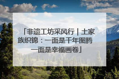 非遗工坊采风行｜土家族织锦：一面是千年图腾 一面是幸福画卷