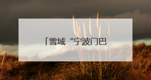 雪域“宁波门巴”：海拔4000米的生命守护
