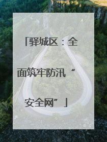 驿城区：全面筑牢防汛“安全网”