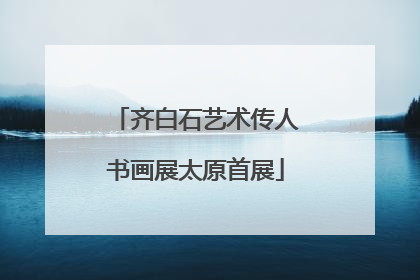 齐白石艺术传人书画展太原首展