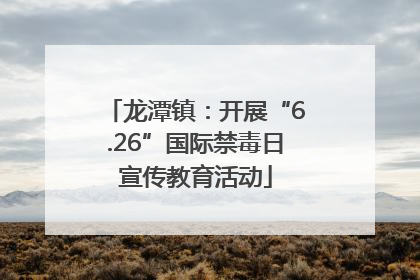 龙潭镇：开展“6.26”国际禁毒日宣传教育活动