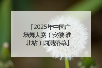 2025年中国广场舞大赛（安徽·淮北站）圆满落幕