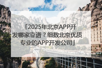 2025年北京APP开发哪家靠谱？细数北京优质专业的APP开发公司
