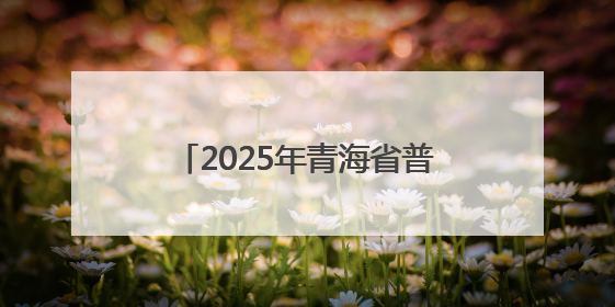 2025年青海省普通高校招生考试排序成绩一分一段统计表