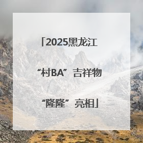 2025黑龙江“村BA”吉祥物“隆隆”亮相