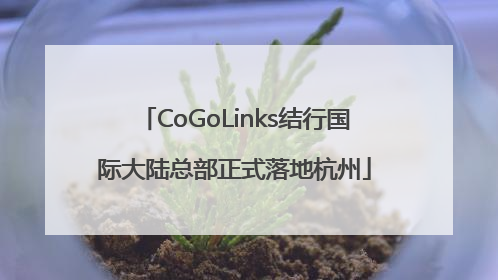 CoGoLinks结行国际大陆总部正式落地杭州