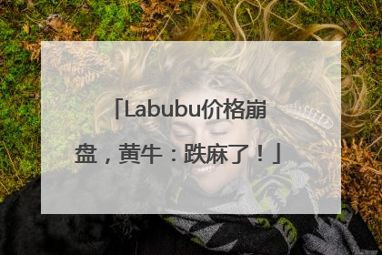 Labubu价格崩盘，黄牛：跌麻了！